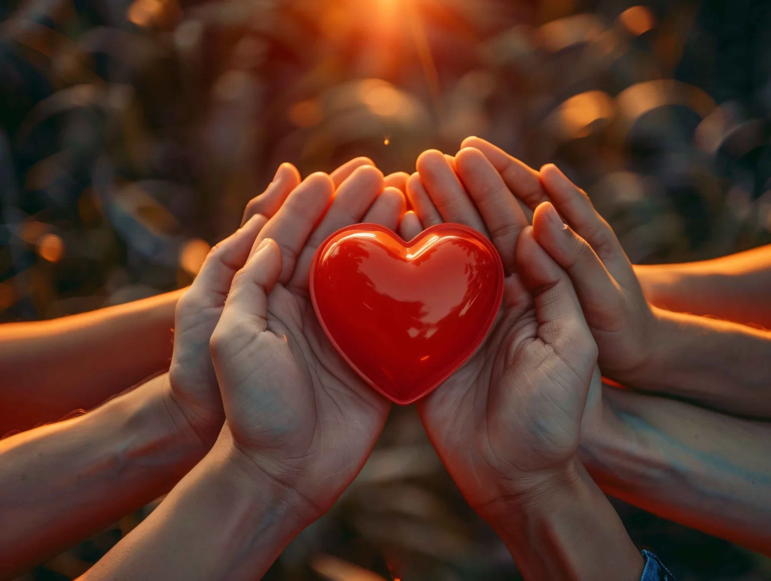 Hands holding a heart symbolizing compassionate care